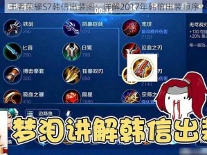 王者荣耀S7韩信出装图：详解2017年韩信出装顺序