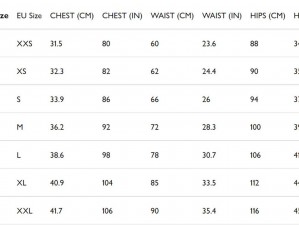 欧洲尺码日本尺码专线美国，提供专业的服装尺码转换服务
