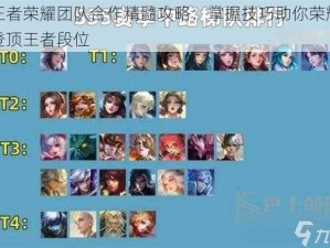 王者荣耀团队合作精髓攻略：掌握技巧助你荣耀登顶王者段位