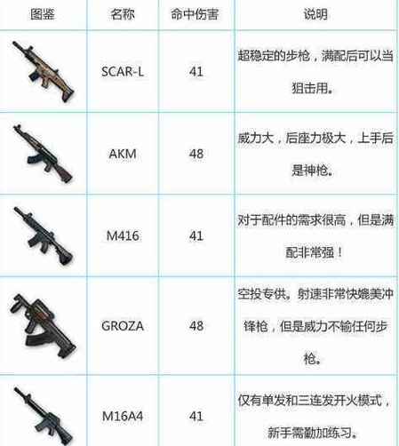 绝地求生全军出击：武器深度对比分析，哪款独领风骚？