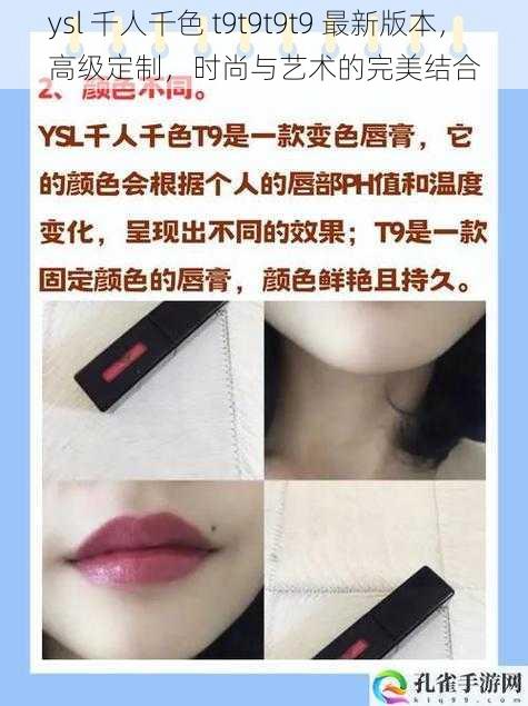 ysl 千人千色 t9t9t9t9 最新版本，高级定制，时尚与艺术的完美结合