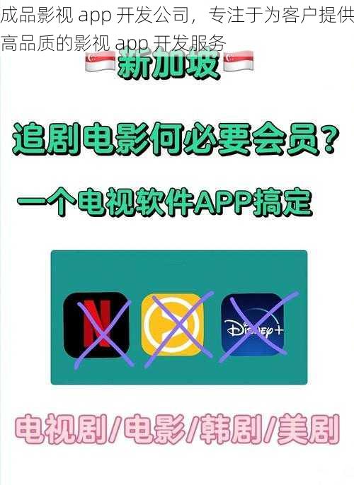 成品影视 app 开发公司，专注于为客户提供高品质的影视 app 开发服务