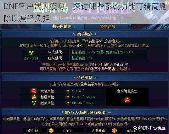 DNF客户端大瘦身：探讨哪些系统功能可精简删除以减轻负担