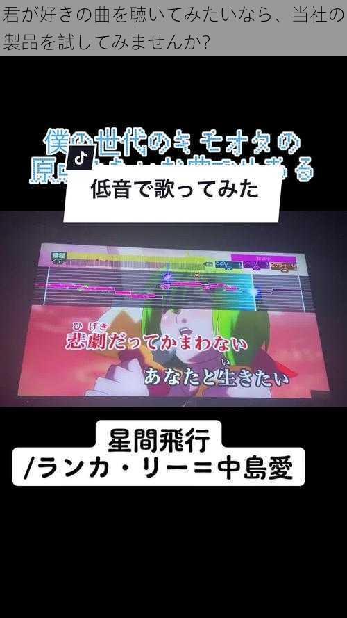 君が好きの曲を聴いてみたいなら、当社の製品を試してみませんか？