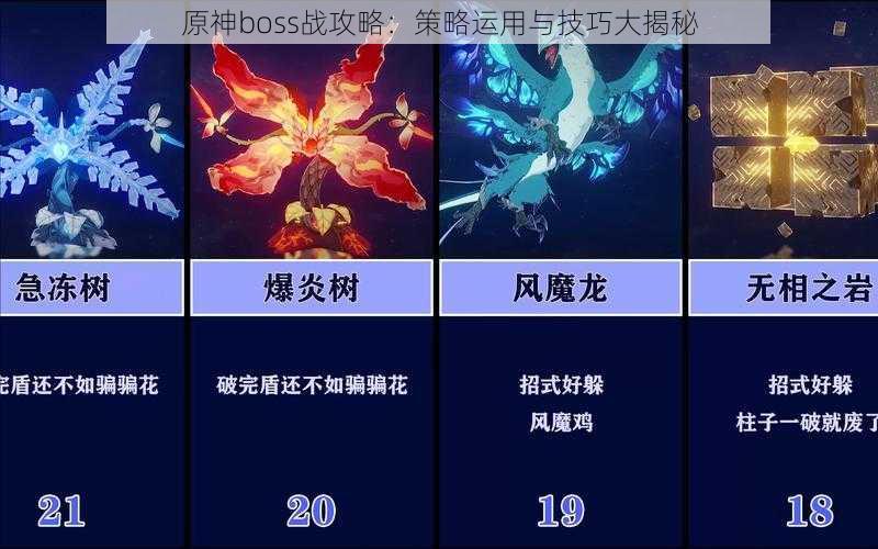 原神boss战攻略：策略运用与技巧大揭秘