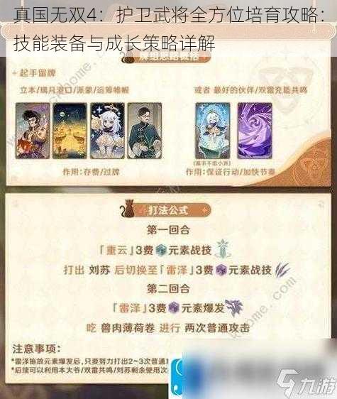 真国无双4：护卫武将全方位培育攻略：技能装备与成长策略详解